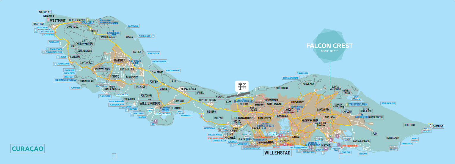 Curacao Map